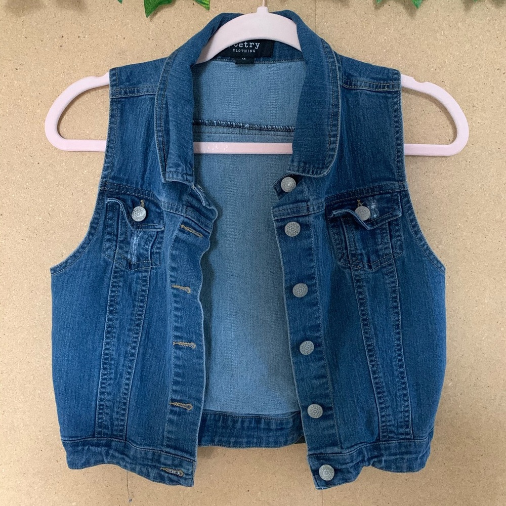LOWBALLS ACCEPTED - denim vest